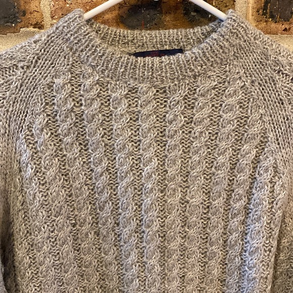 MacNeil and Moon 100% Alpaca wool cable knit crew neck sweater, Women’s M - Picture 2 of 5